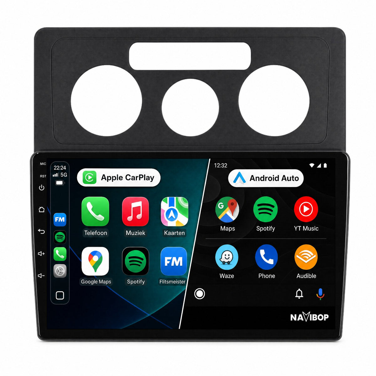 Volkswagen Caddy | Autoradio | Draadloos CarPlay & Android Auto | Android 15 | 2003 t/m 2018