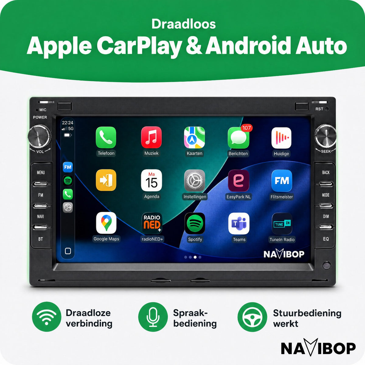Volkswagen golf 4 | Autoradio | Draadloos CarPlay & Android Auto | Android 15