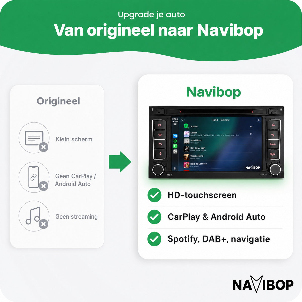 Volkswagen multivan t5 | Autoradio | Draadloos CarPlay & Android Auto | Android 15