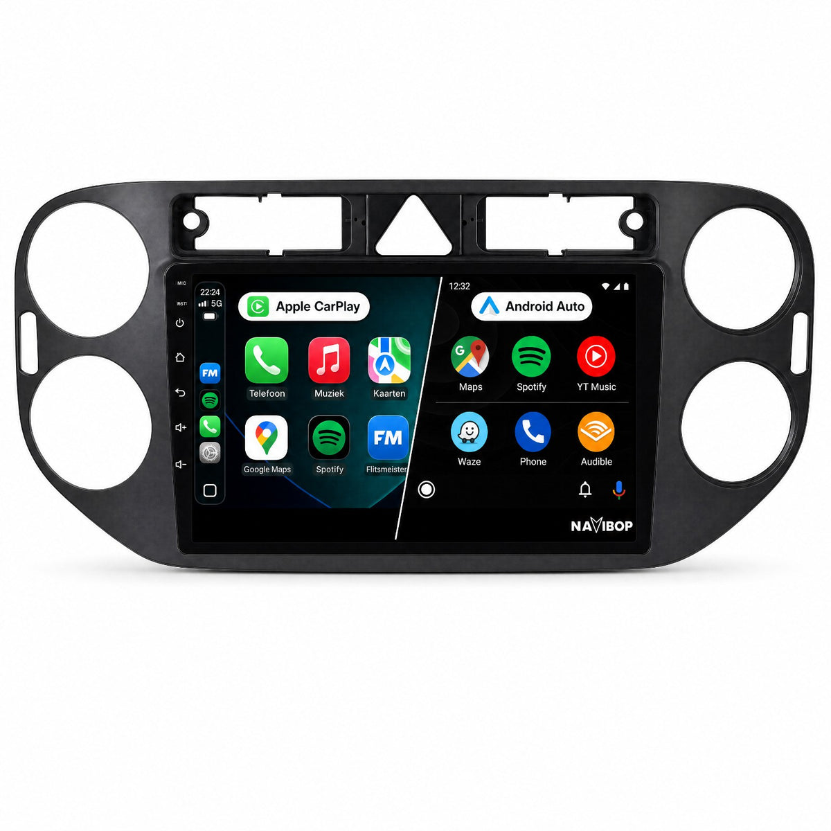 Volkswagen Tiguan Golf Plus | Autoradio | Draadloos CarPlay & Android Auto | Android 15 | 2007 t/m 2016