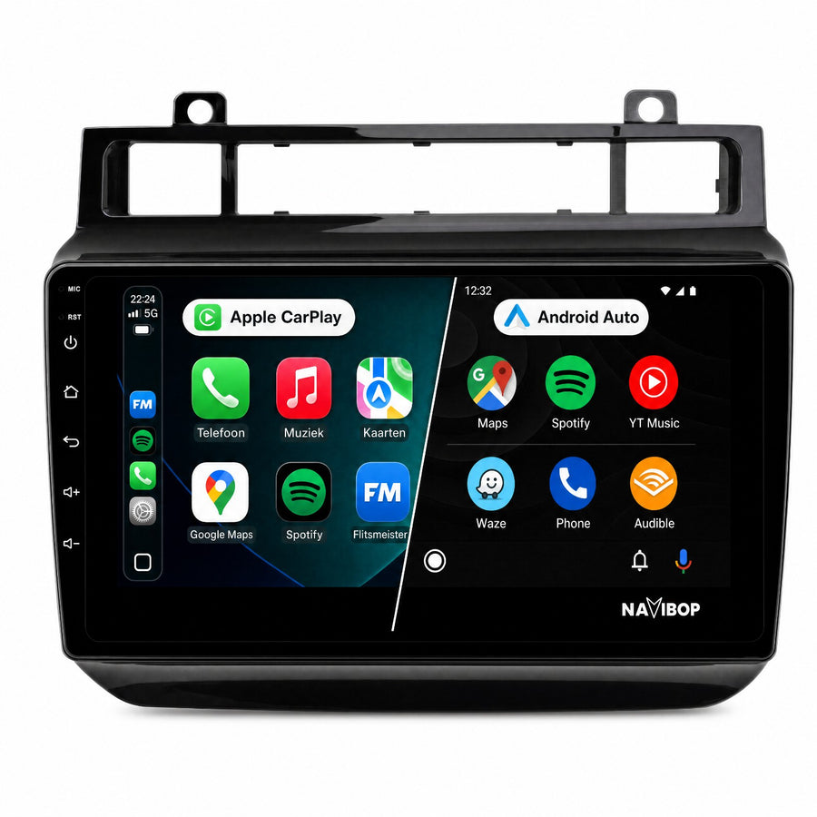 Volkswagen Touareg | Autoradio | Draadloos CarPlay & Android Auto | Android 15 | 2002 t/m 2010