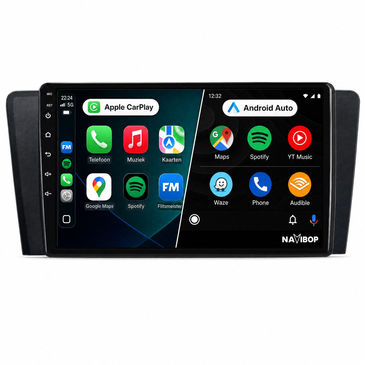 Volvo V70 XC70 S60 | Autoradio | Draadloos CarPlay & Android Auto | Android 15 | 2000 t/m 2009