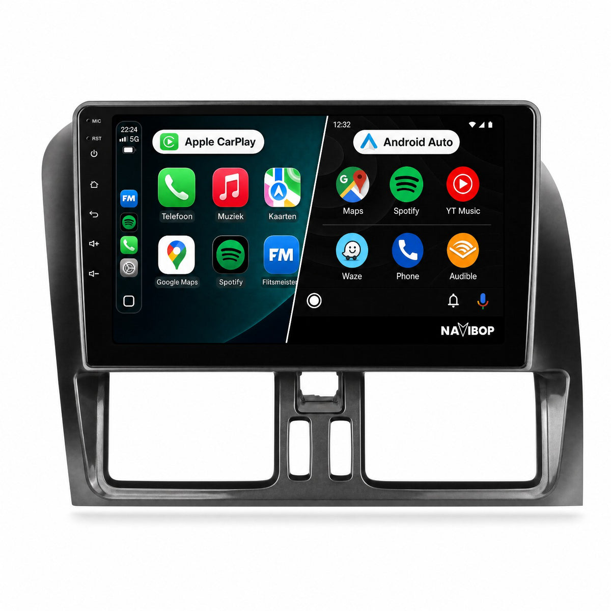 Volvo XC60 | Autoradio | Draadloos CarPlay & Android Auto | Android 15 | 2008 t/m 2017