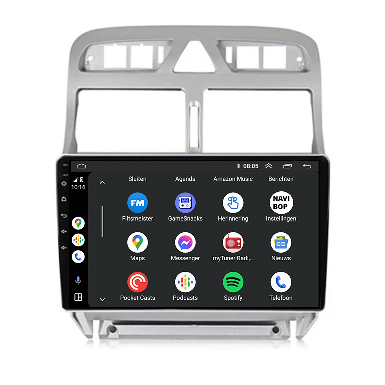 Peugeot 307 | Autoradio | CarPlay & Android Auto | Android 15.0 | 2002 t/m 2013