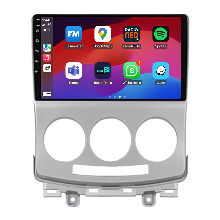 Mazda 5 | Autoradio | CarPlay & Android Auto | Android 15.0 | 2010 t/m 2016