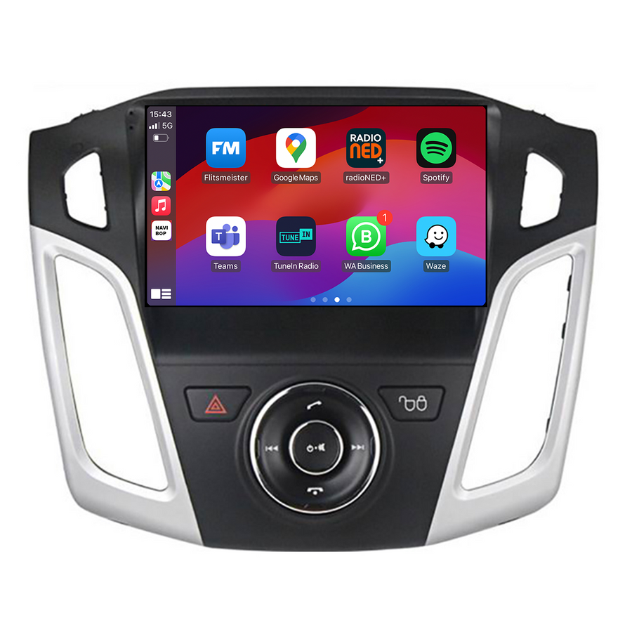 Ford Focus | Autoradio | CarPlay & Android Auto | Android 15.0 | 2012 t/m 2020
