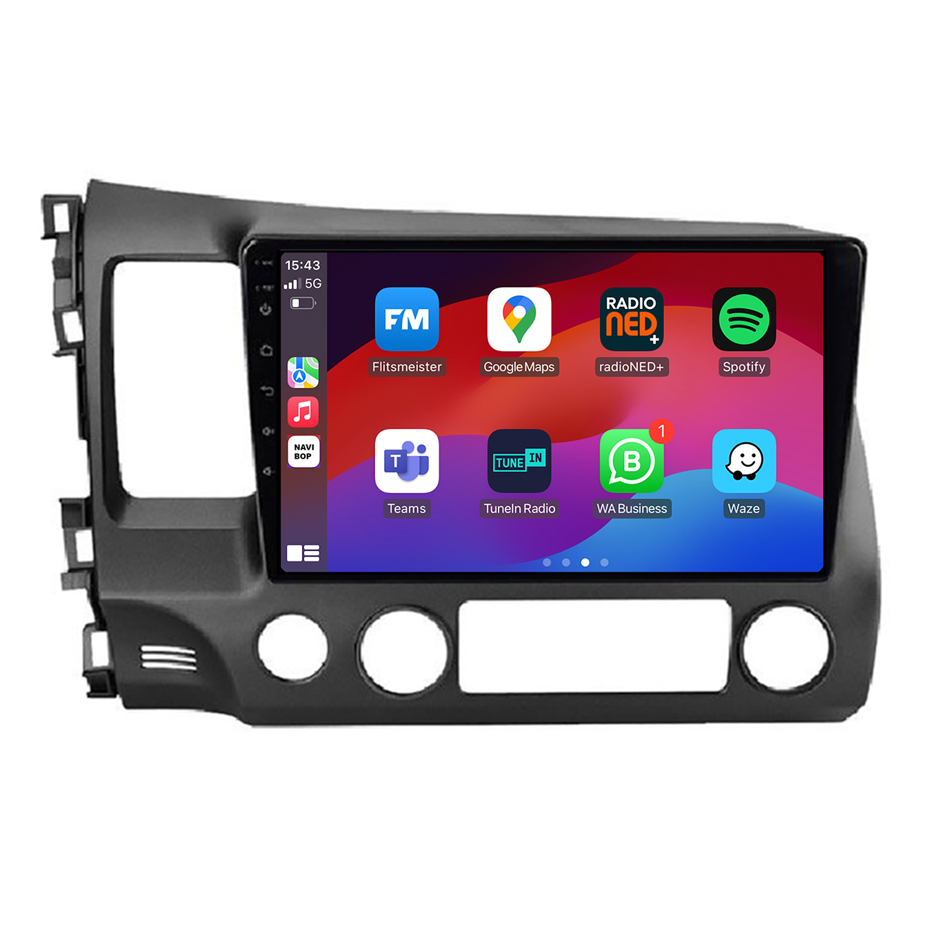 Honda Civic | Autoradio | CarPlay & Android Auto | Android 15.0 | 1996 t/m 2000