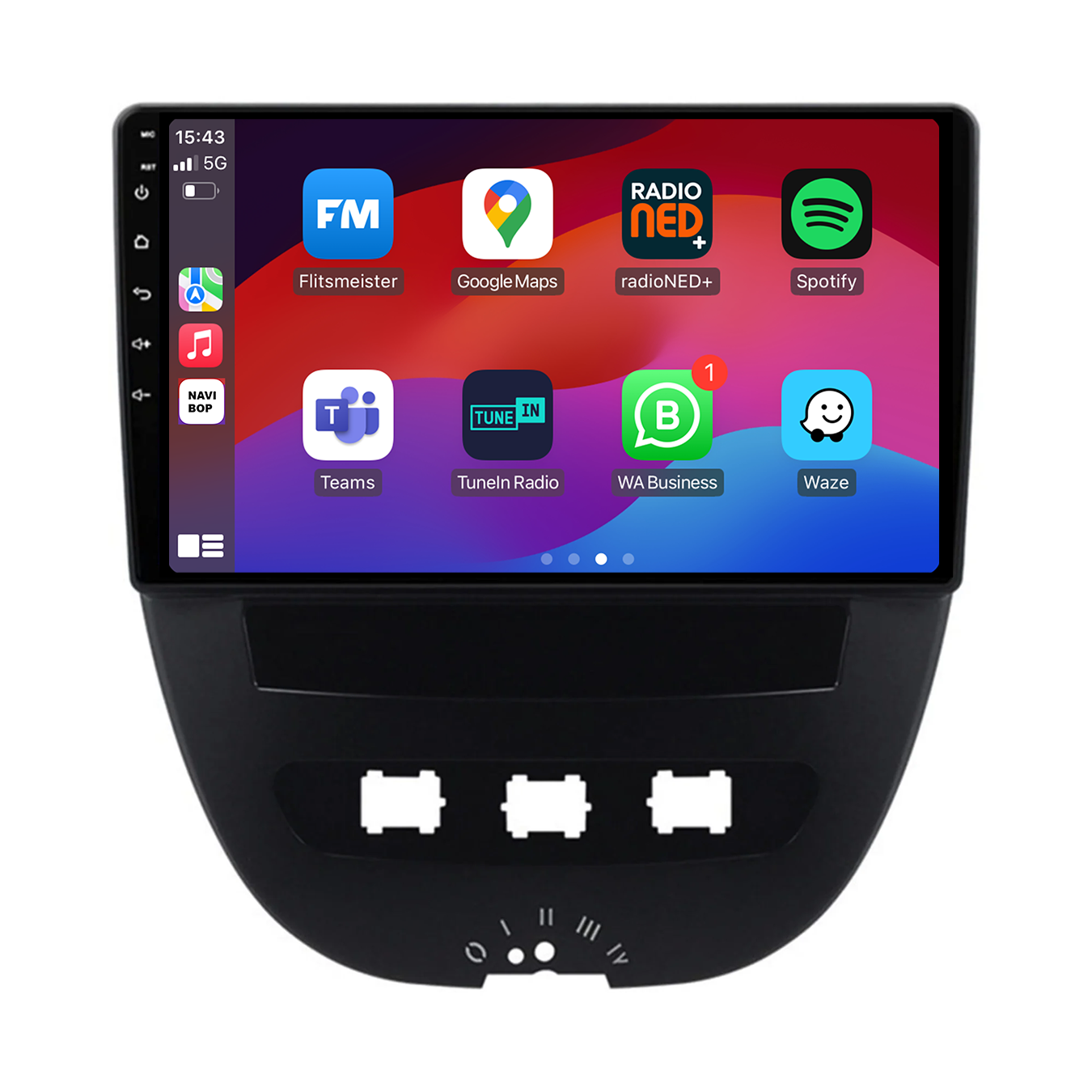 Citroen C1 | Autoradio | CarPlay & Android Auto | Android 15.0 | 2014 t/m 2024