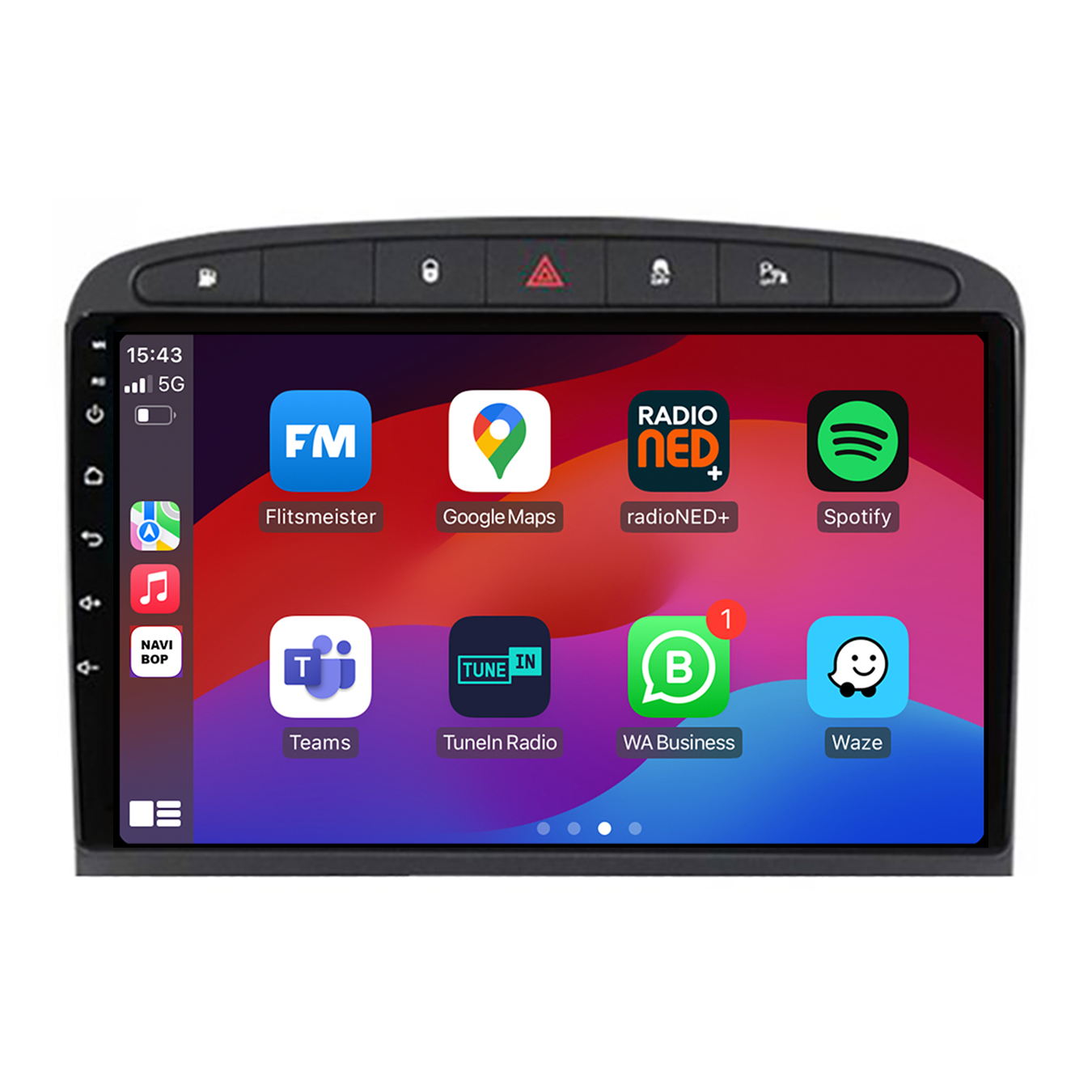 Peugeot 308 | Autoradio | CarPlay & Android Auto | Android 15.0 | 2010 t/m 2016