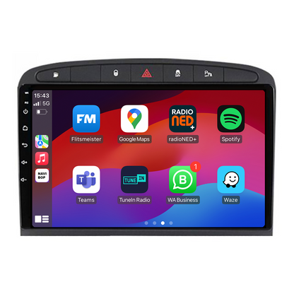 Peugeot 308 | Autoradio | CarPlay & Android Auto | Android 15.0 | 2010 t/m 2016