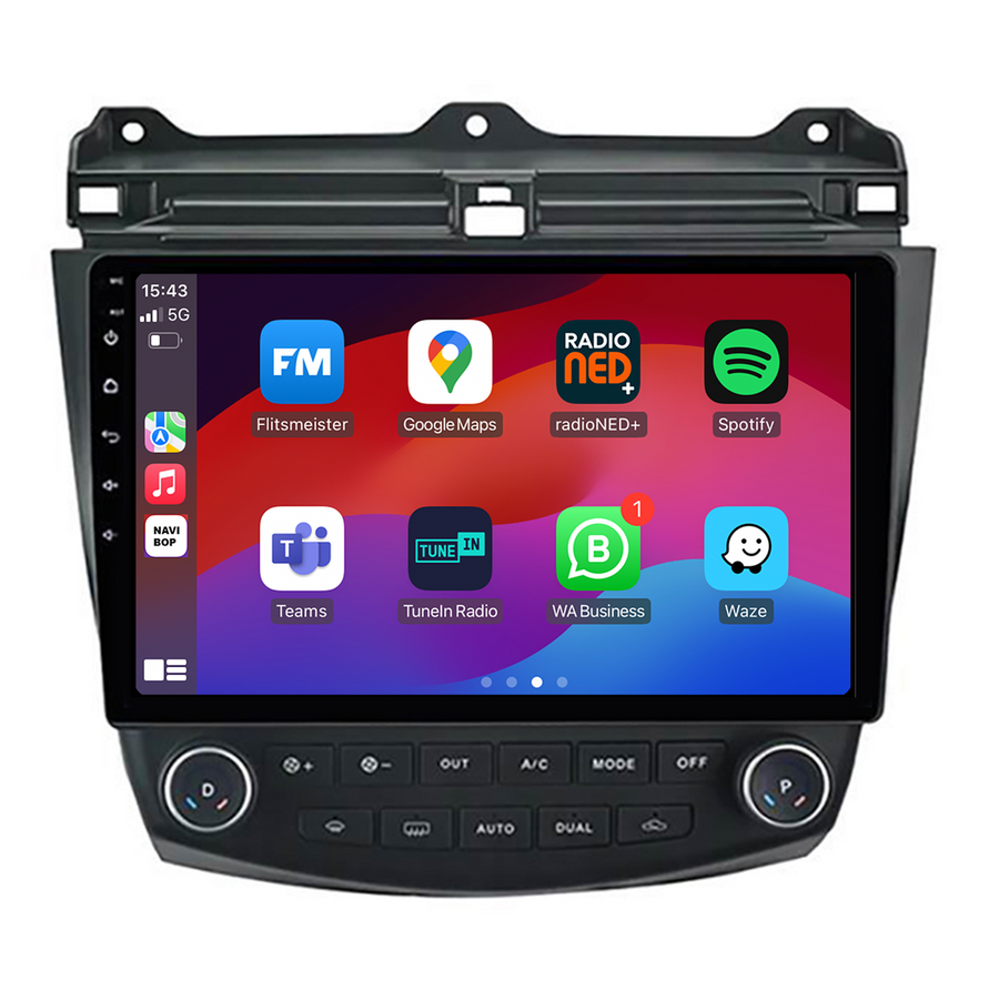 Honda Accord | Autoradio | CarPlay & Android Auto | Android 15.0 | 2003 t/m 2008