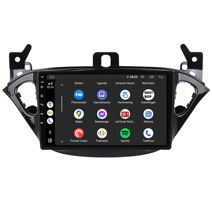 Opel Corsa E | Autoradio | CarPlay & Android Auto | Android 15.0 | 2013 t/m 2019