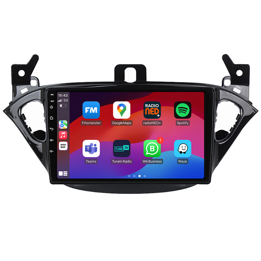 Opel Corsa E | Autoradio | CarPlay & Android Auto | Android 15.0 | 2013 t/m 2019