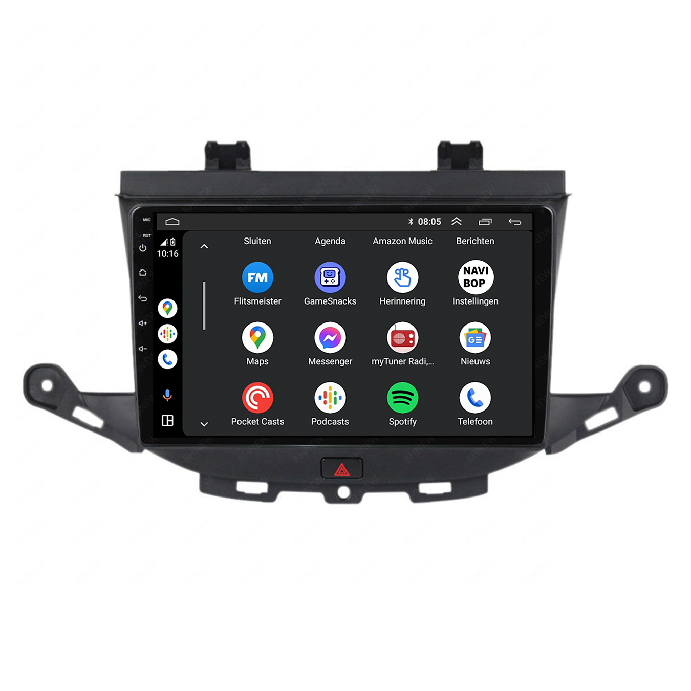 Opel Astra K | Autoradio | CarPlay & Android Auto | Android 15.0 | 2013 t/m 2021