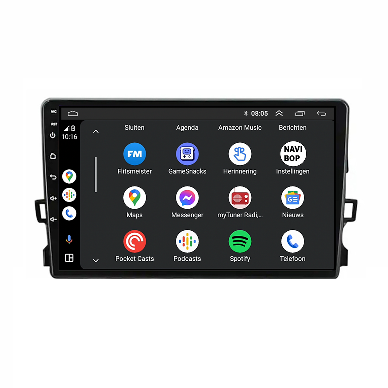 Toyota Auris | Autoradio | CarPlay & Android Auto | Android 15.0 | 1999 t/m 2013