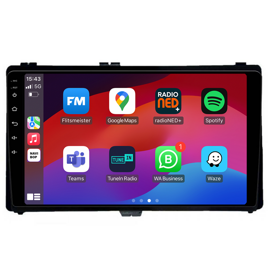 Toyota Auris | Autoradio | CarPlay & Android Auto | Android 15.0 | 1999 t/m 2013