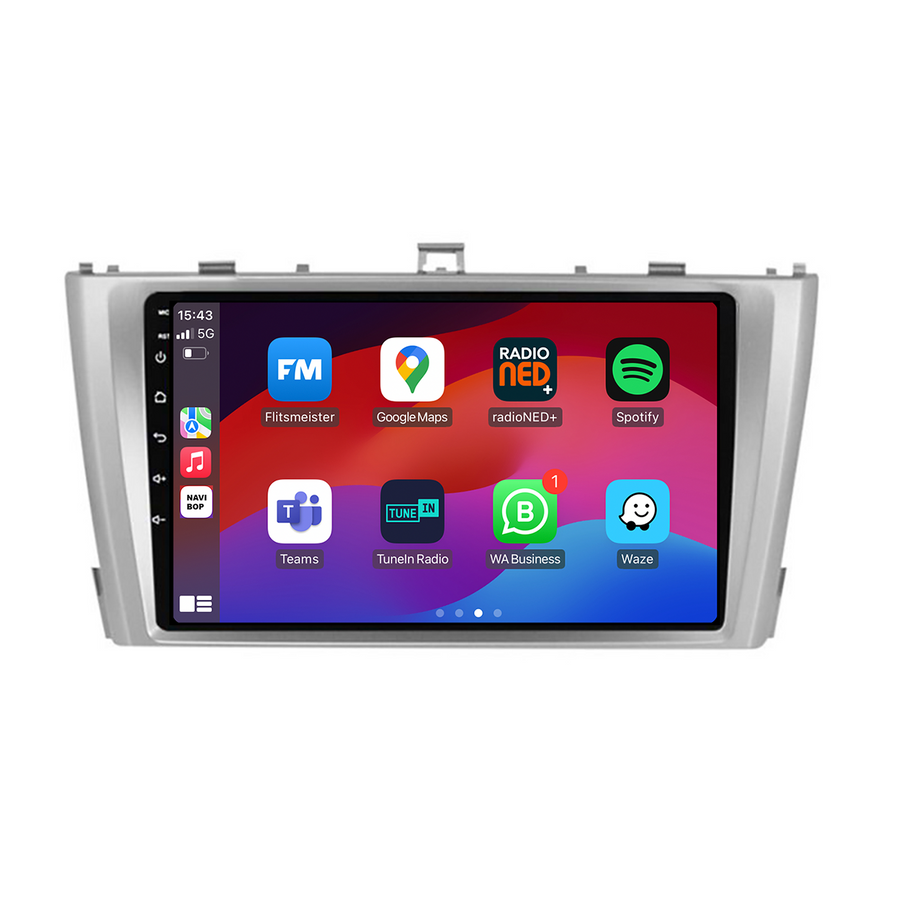 Toyota Avensis | Autoradio | CarPlay & Android Auto | Android 15.0 | 2008 t/m 2015