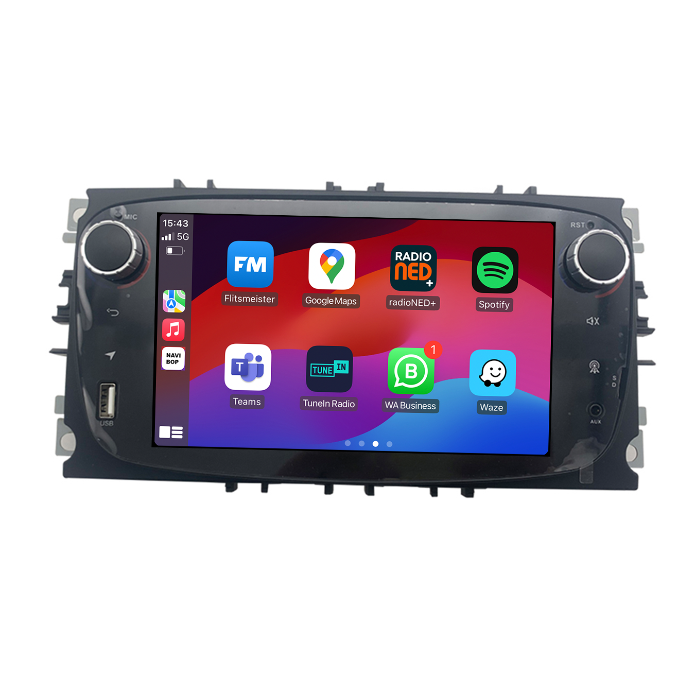 Ford Transit Connect | Autoradio | CarPlay & Android Auto | Android 15.0 | 2013 t/m 2024