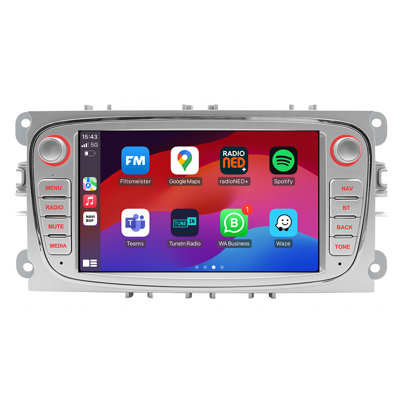 Ford Kuga | Autoradio | CarPlay & Android Auto | Android 15.0 | 2013 t/m 2019