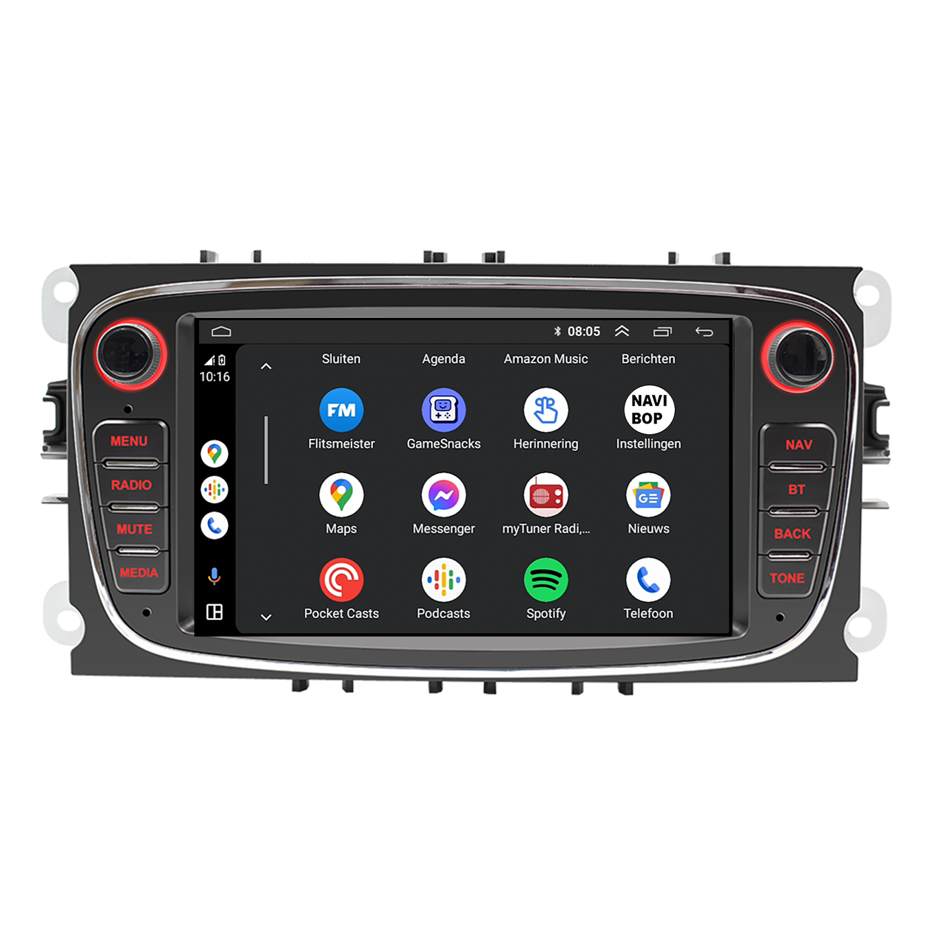 Ford S-max | Autoradio | CarPlay & Android Auto | Android 15.0 | 2009 t/m 2015