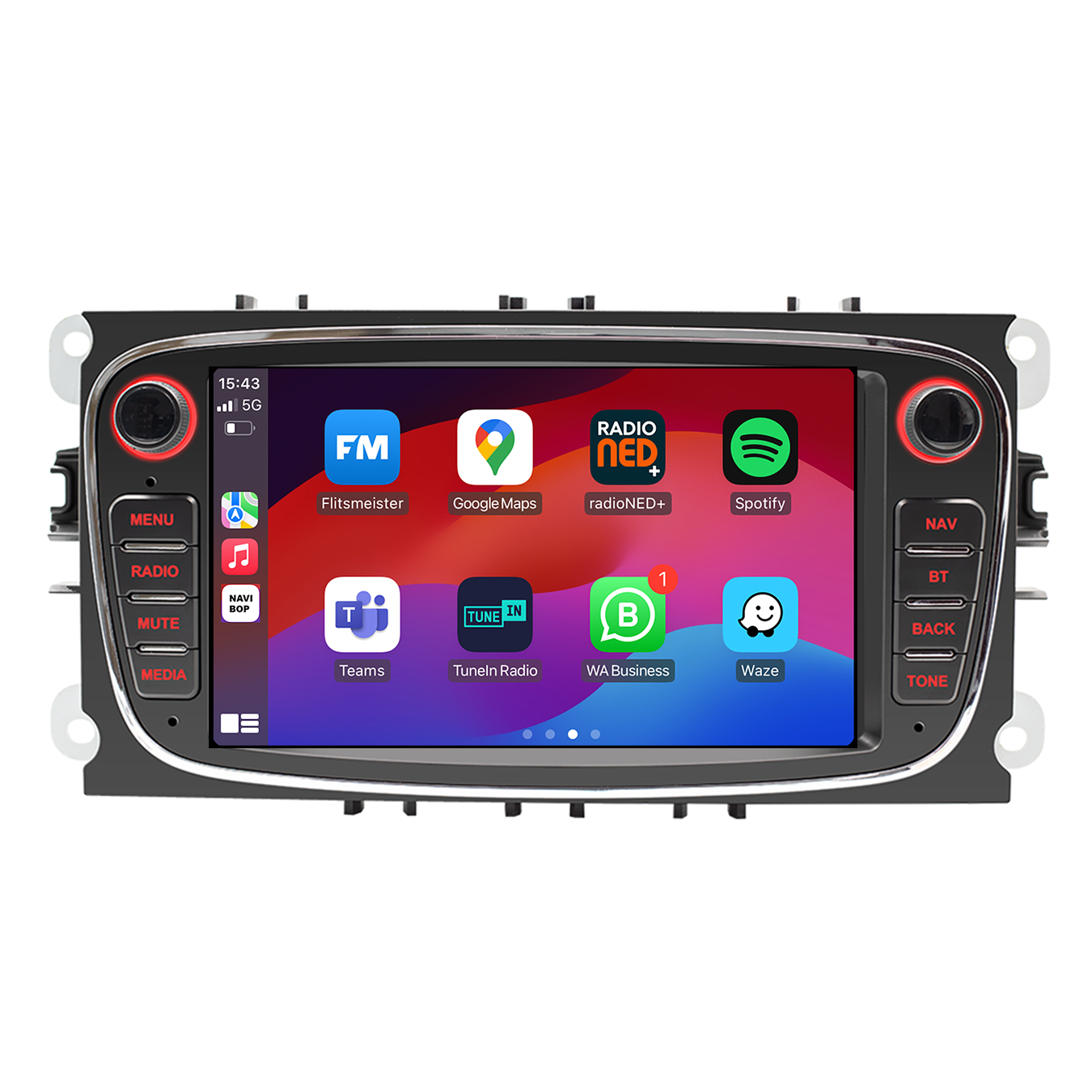 Ford S-max | Autoradio | CarPlay & Android Auto | Android 15.0 | 2009 t/m 2015