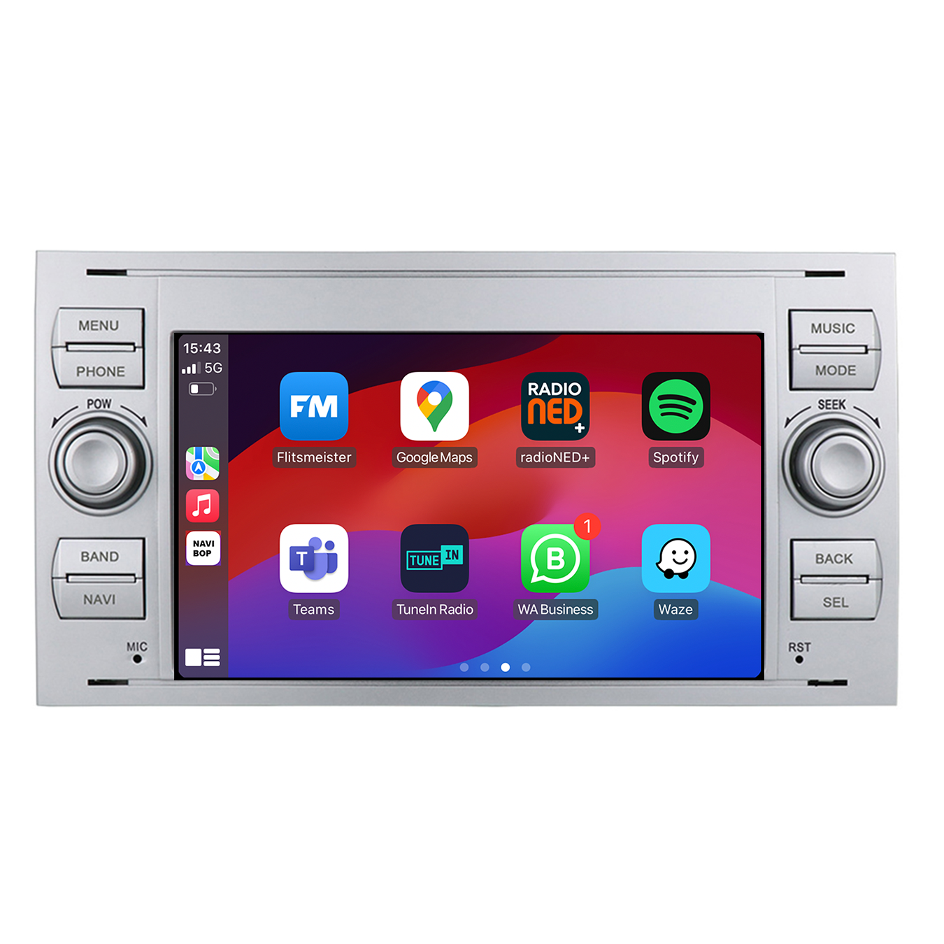 Ford Kuga | Autoradio | CarPlay & Android Auto | Android 15.0 | 2013 t/m 2019