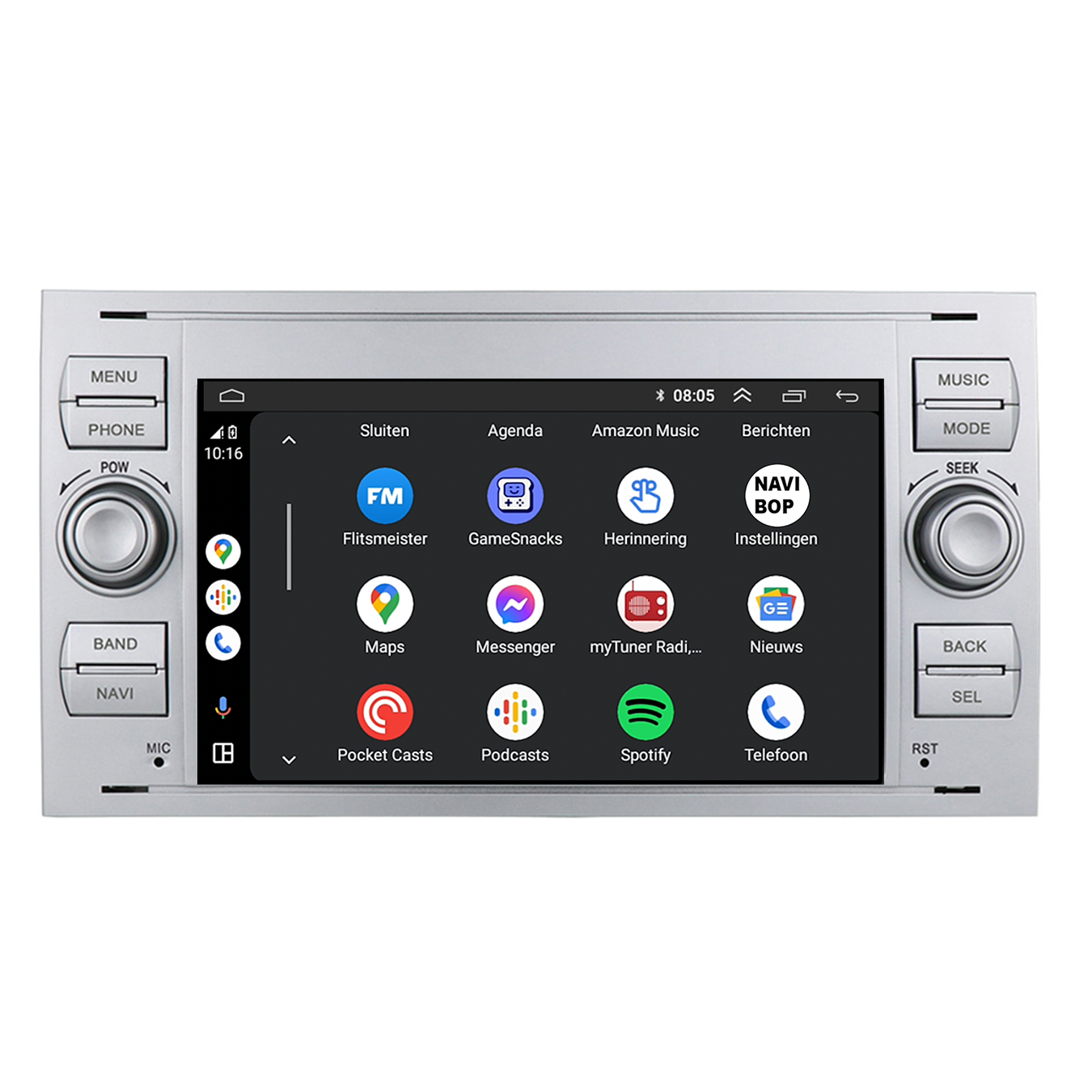 Ford Kuga | Autoradio | CarPlay & Android Auto | Android 15.0 | 2013 t/m 2019