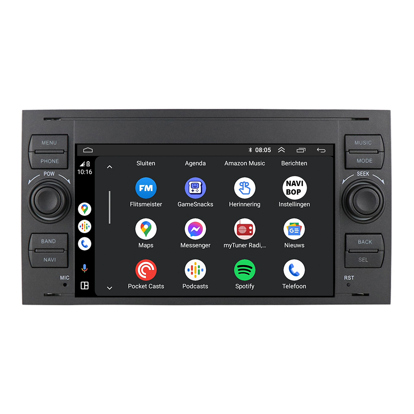 Ford Kuga | Autoradio | CarPlay & Android Auto | Android 15.0 | 2013 t/m 2019