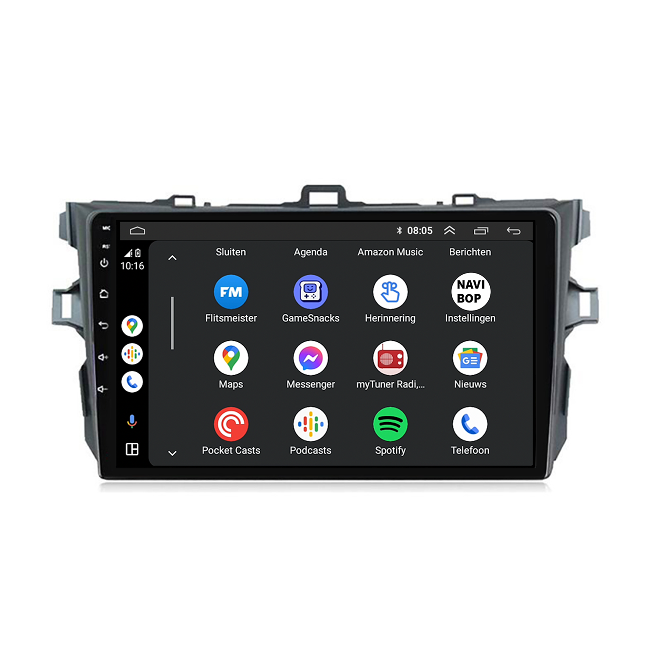Toyota Corolla | Autoradio | CarPlay & Android Auto | Android 15.0 | 2006 t/m 2013