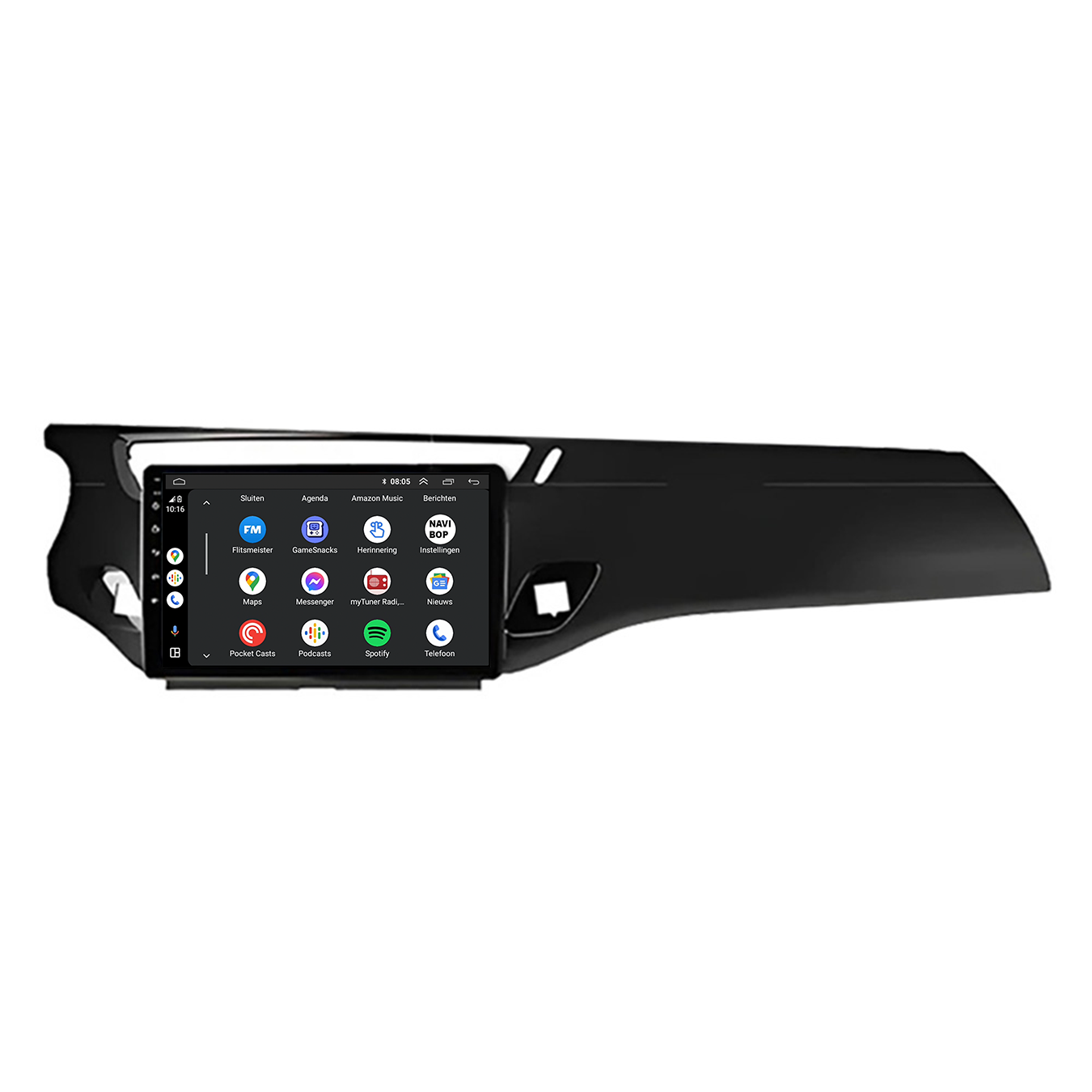Citroen DS3 Zwart | Autoradio | CarPlay & Android Auto | Android 15.0 | 2010 t/m 2016