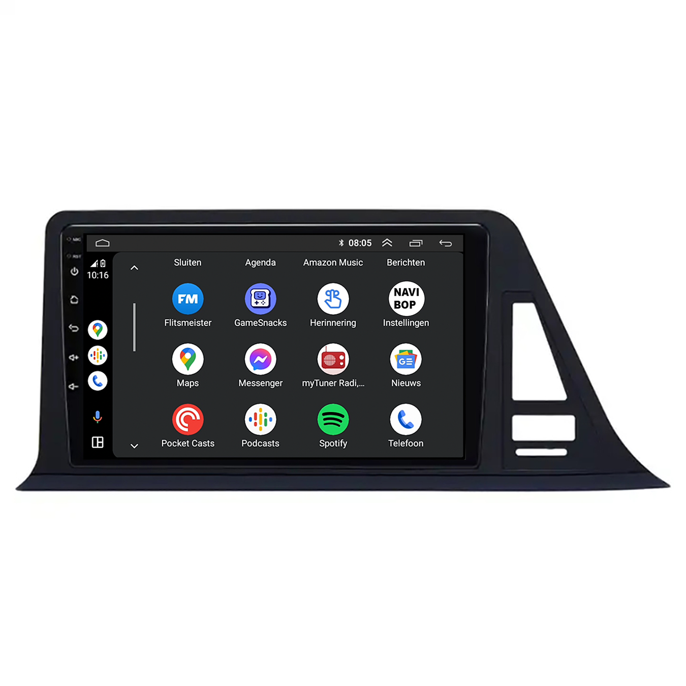 Toyota CHR | Autoradio | CarPlay & Android Auto | Android 15.0 | 2016 t/m 2020