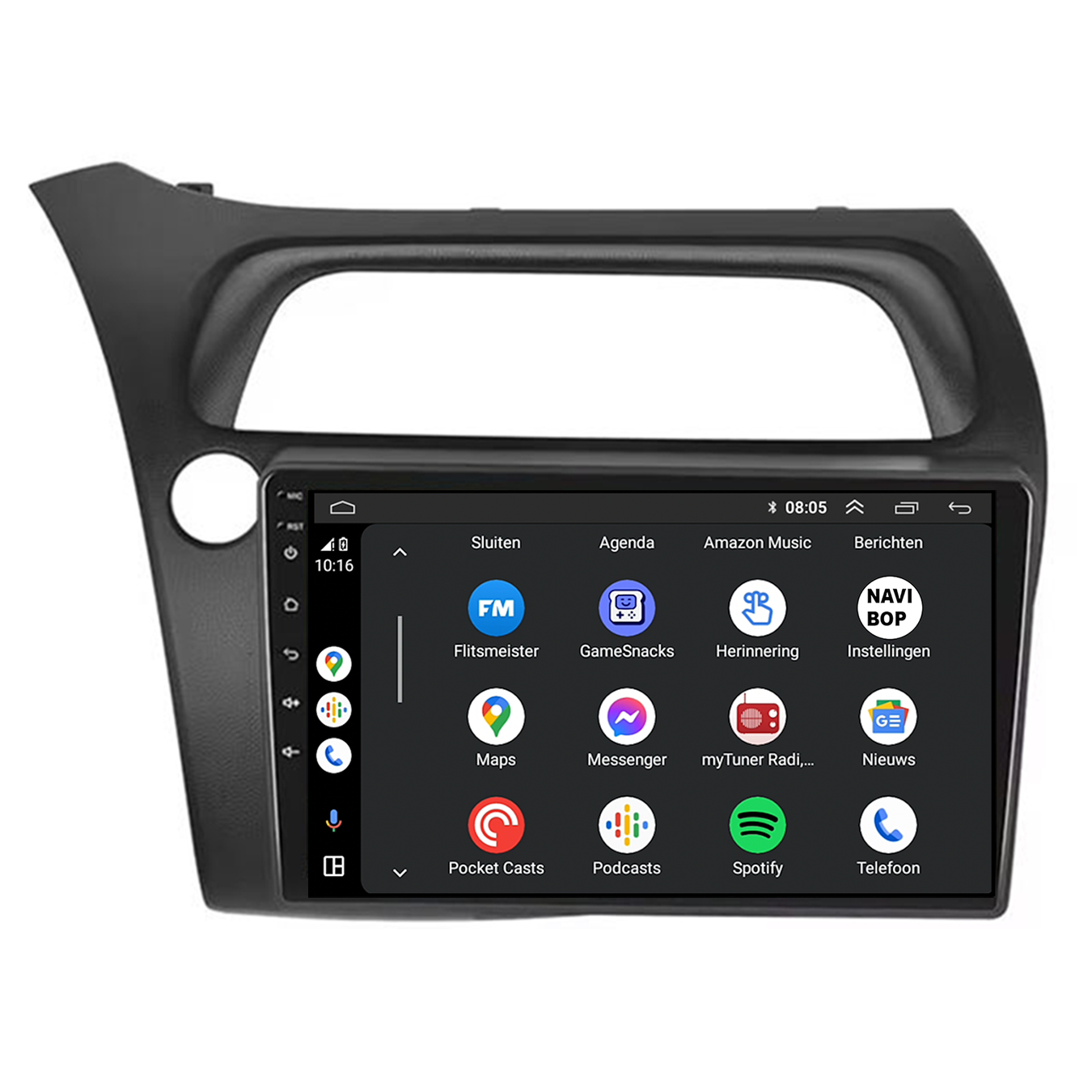 Honda Civic | Autoradio | CarPlay & Android Auto | Android 15.0 | 1996 t/m 2000