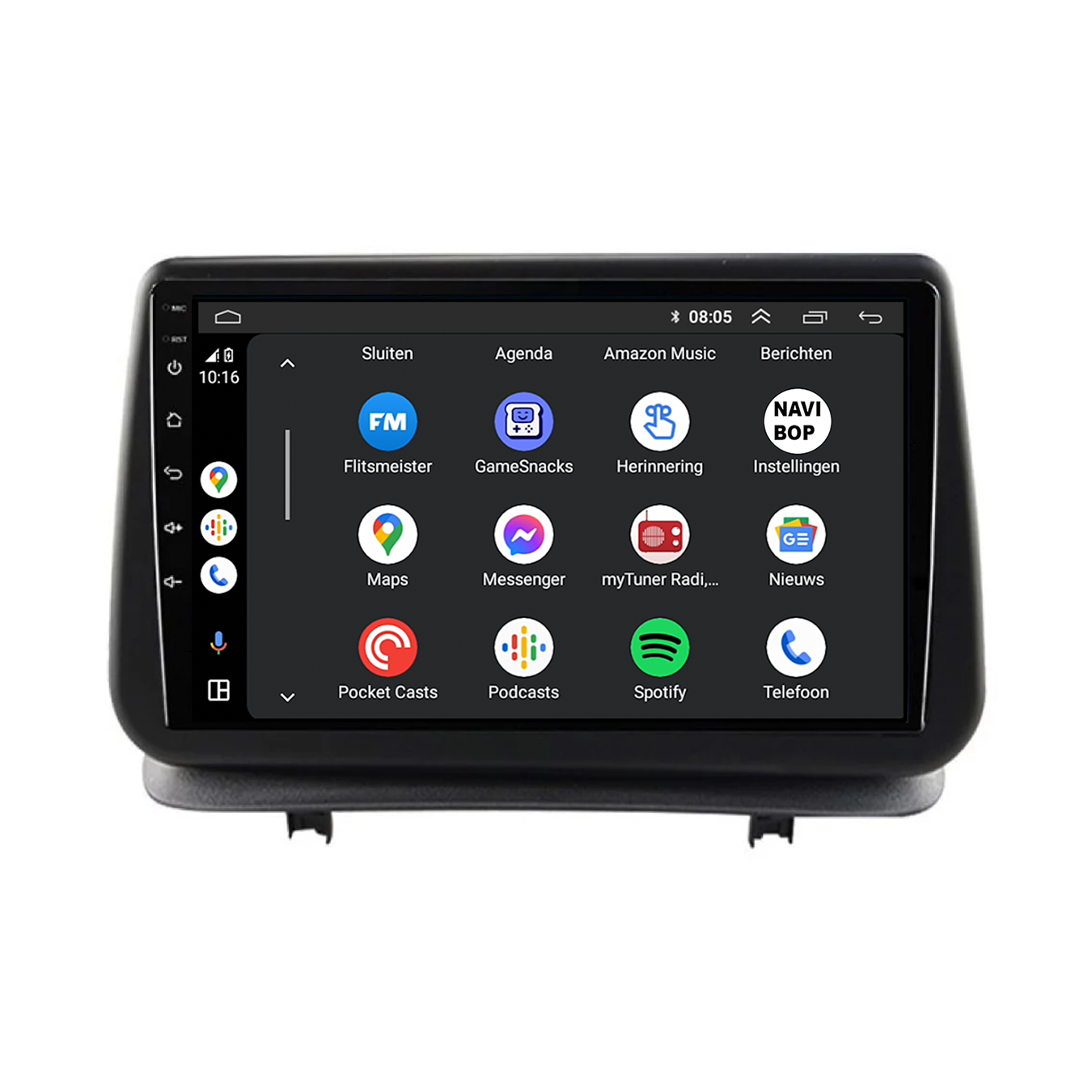 Renault Clio  | Autoradio | CarPlay & Android Auto | Android 15.0 | 2012 t/m 2019