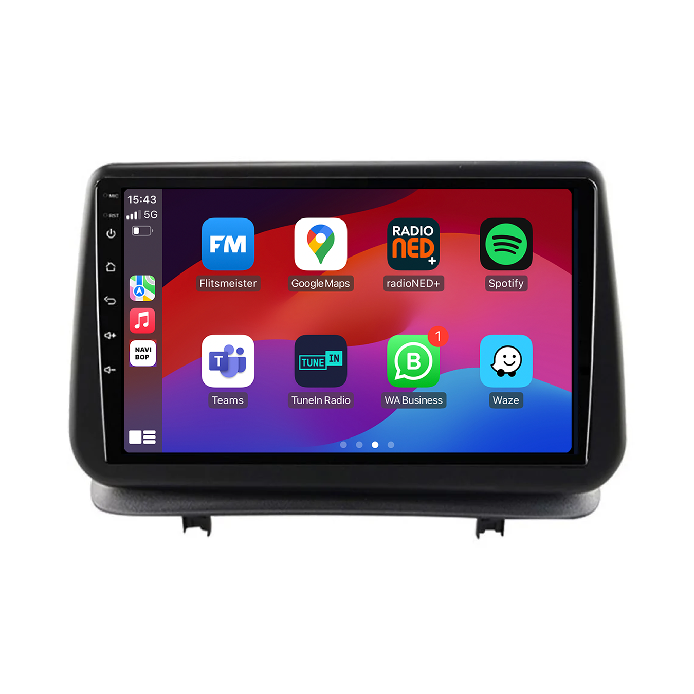 Renault Clio  | Autoradio | CarPlay & Android Auto | Android 15.0 | 2012 t/m 2019