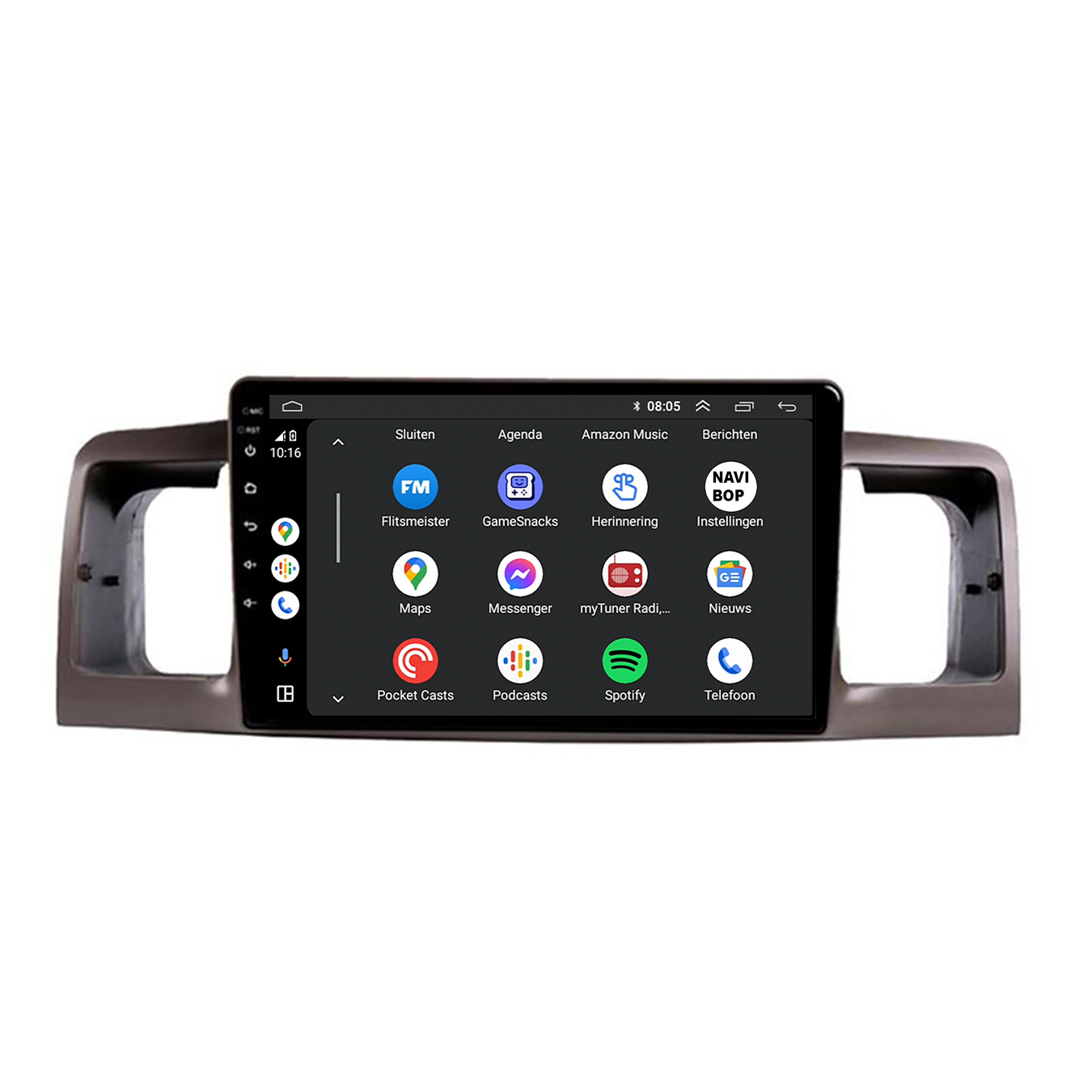 Toyota Corolla | Autoradio | CarPlay & Android Auto | Android 15.0 | 2006 t/m 2013