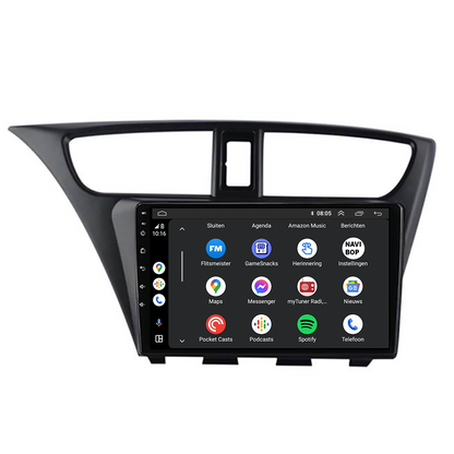 Honda Civic | Autoradio | CarPlay & Android Auto | Android 15.0 | 1996 t/m 2000