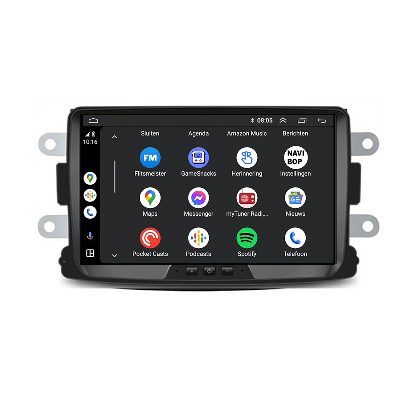 Dacia Duster | Autoradio | CarPlay & Android Auto | Android 15.0 | 2012 t/m 2020