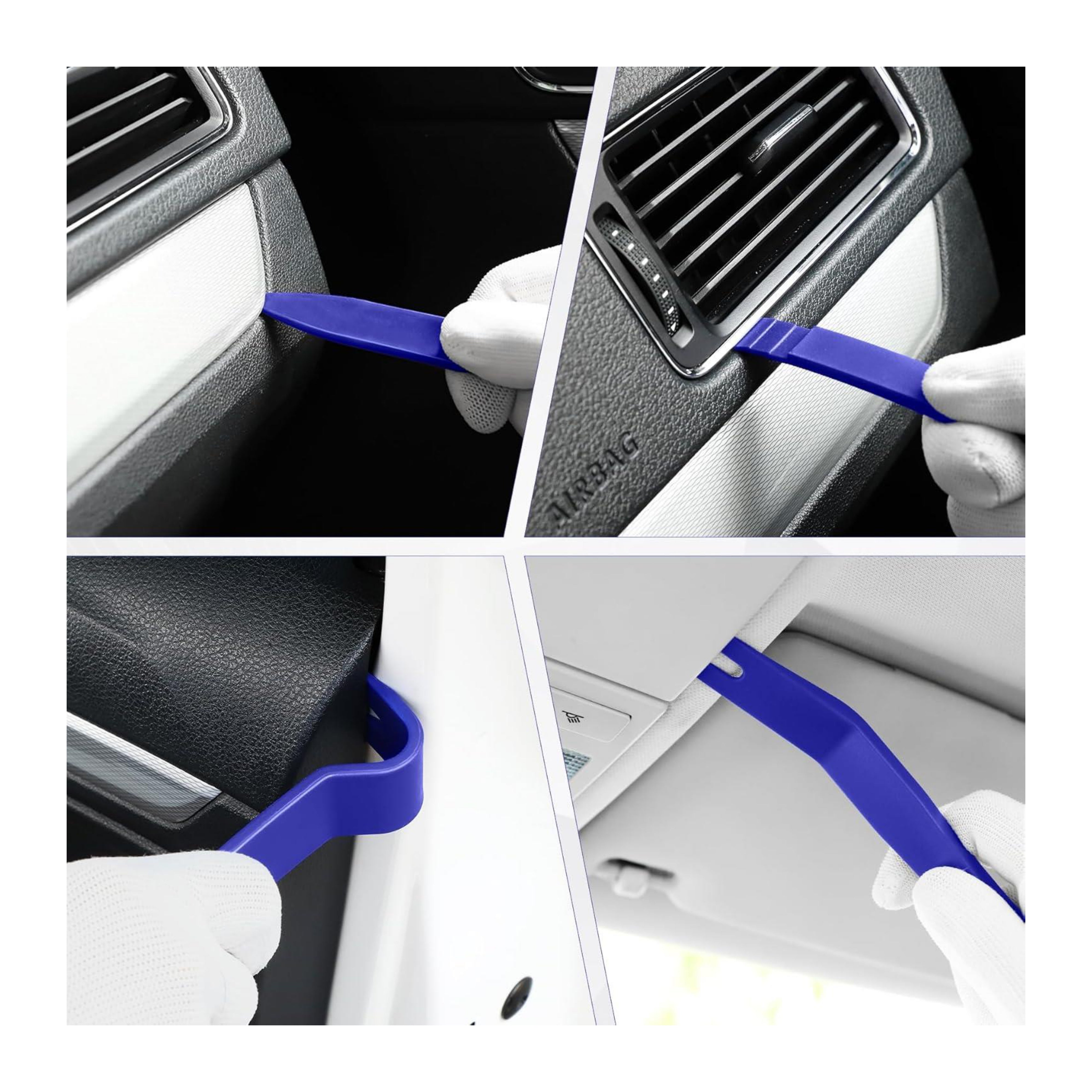 NAVIBOP 5-delige Deurclip Paneel &amp; Radio Trim Verwijderen Gereedschapsset | Kunststof Auto Demontageset voor Interieur Reparatie
