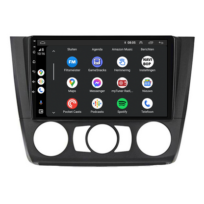 BMW 1 Serie | Autoradio | CarPlay & Android Auto | Android 15.0 | 2005 t/m 2013