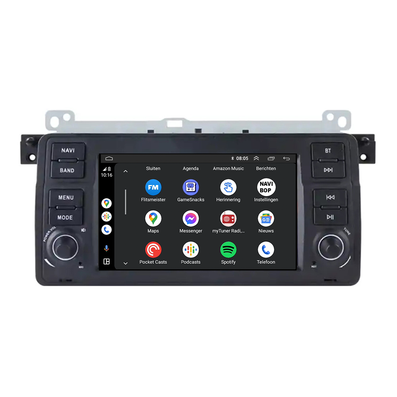 BMW E46 3-Serie | Autoradio | CarPlay & Android Auto | Android 15.0 | 1997 t/m 2006