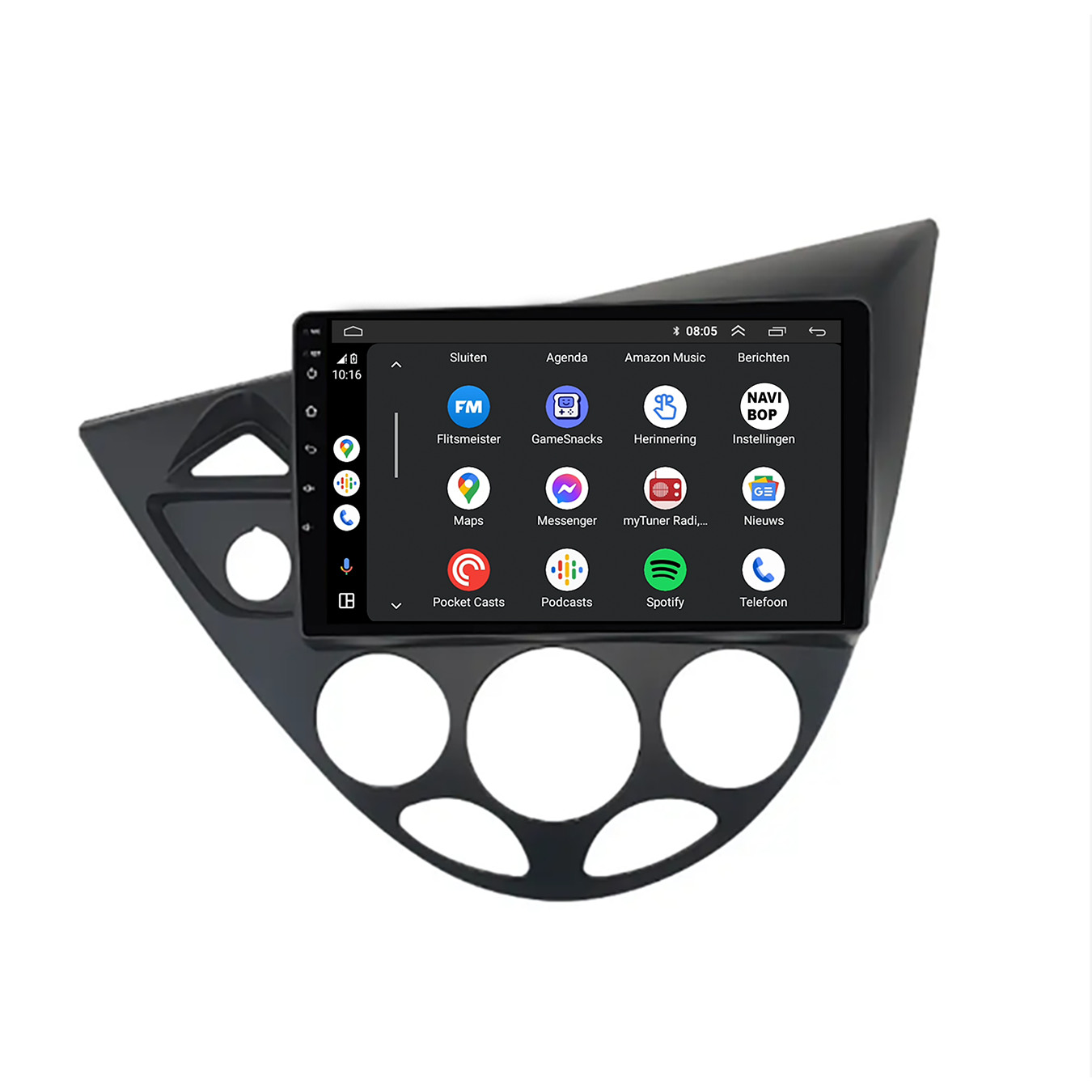 Ford Focus | Autoradio | CarPlay & Android Auto | Android 15.0 | 2012 t/m 2020