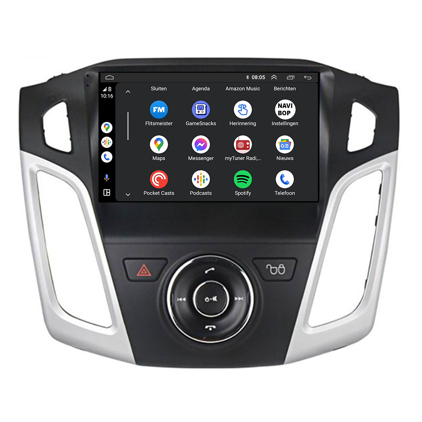 Ford Focus | Autoradio | CarPlay & Android Auto | Android 15.0 | 2012 t/m 2020