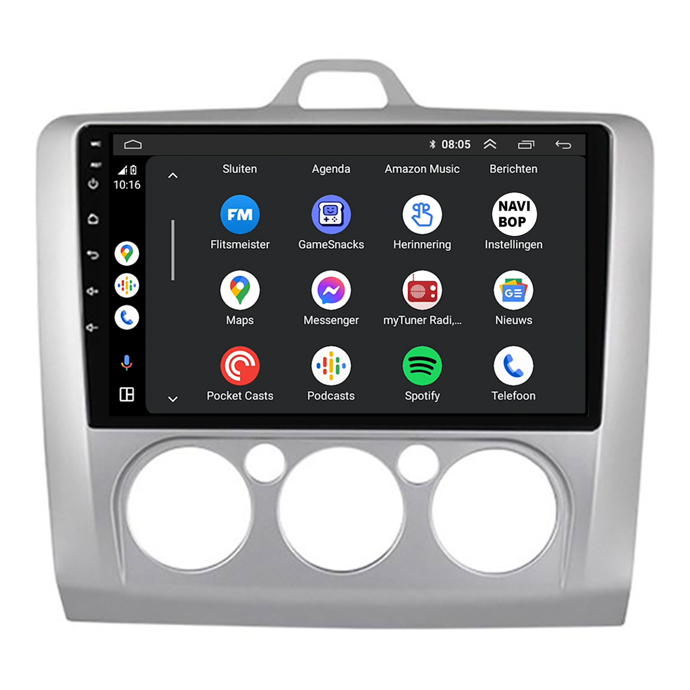 Ford Focus | Autoradio | CarPlay & Android Auto | Android 15.0 | 2012 t/m 2020