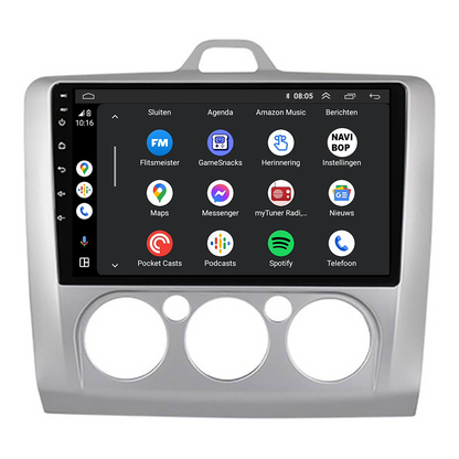 Ford Focus | Autoradio | CarPlay & Android Auto | Android 15.0 | 2012 t/m 2020