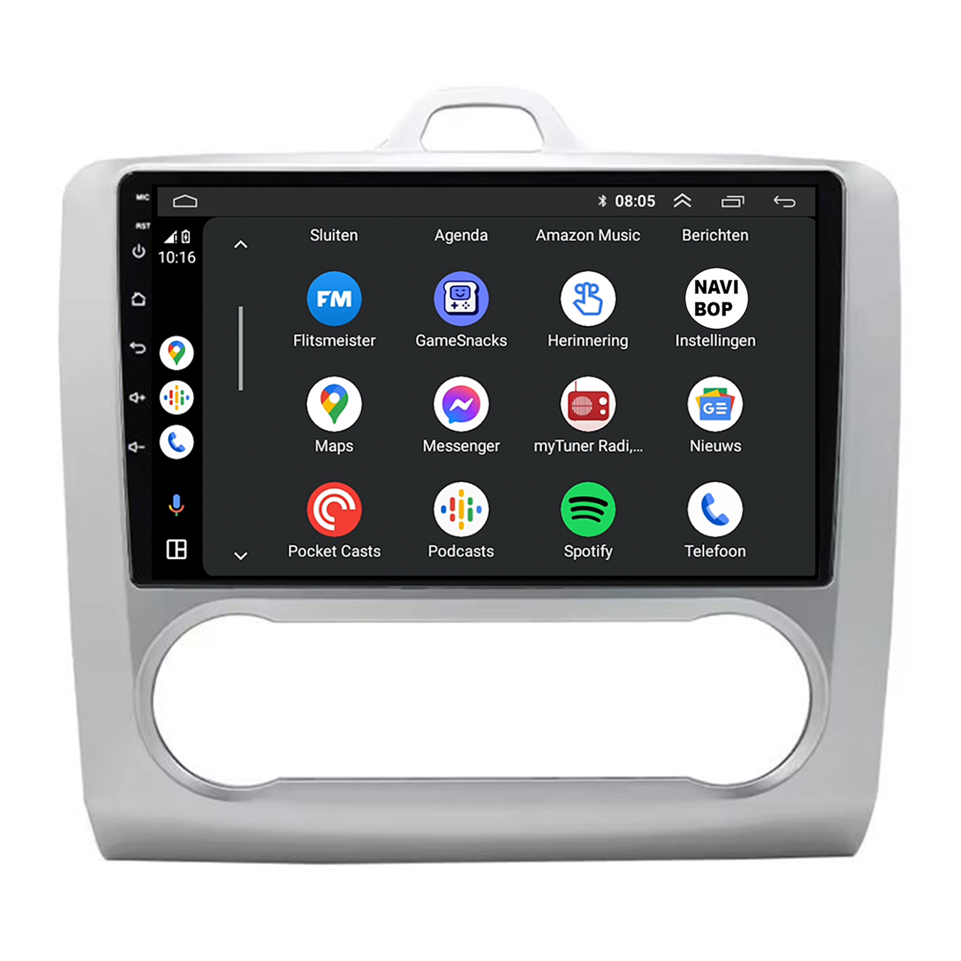 Ford Focus | Autoradio | CarPlay & Android Auto | Android 15.0 | 2012 t/m 2020