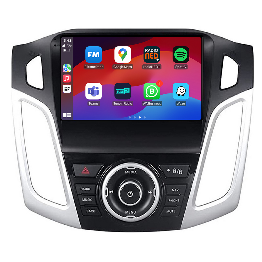 Ford Focus | Autoradio | CarPlay & Android Auto | Android 15.0 | 2012 t/m 2020