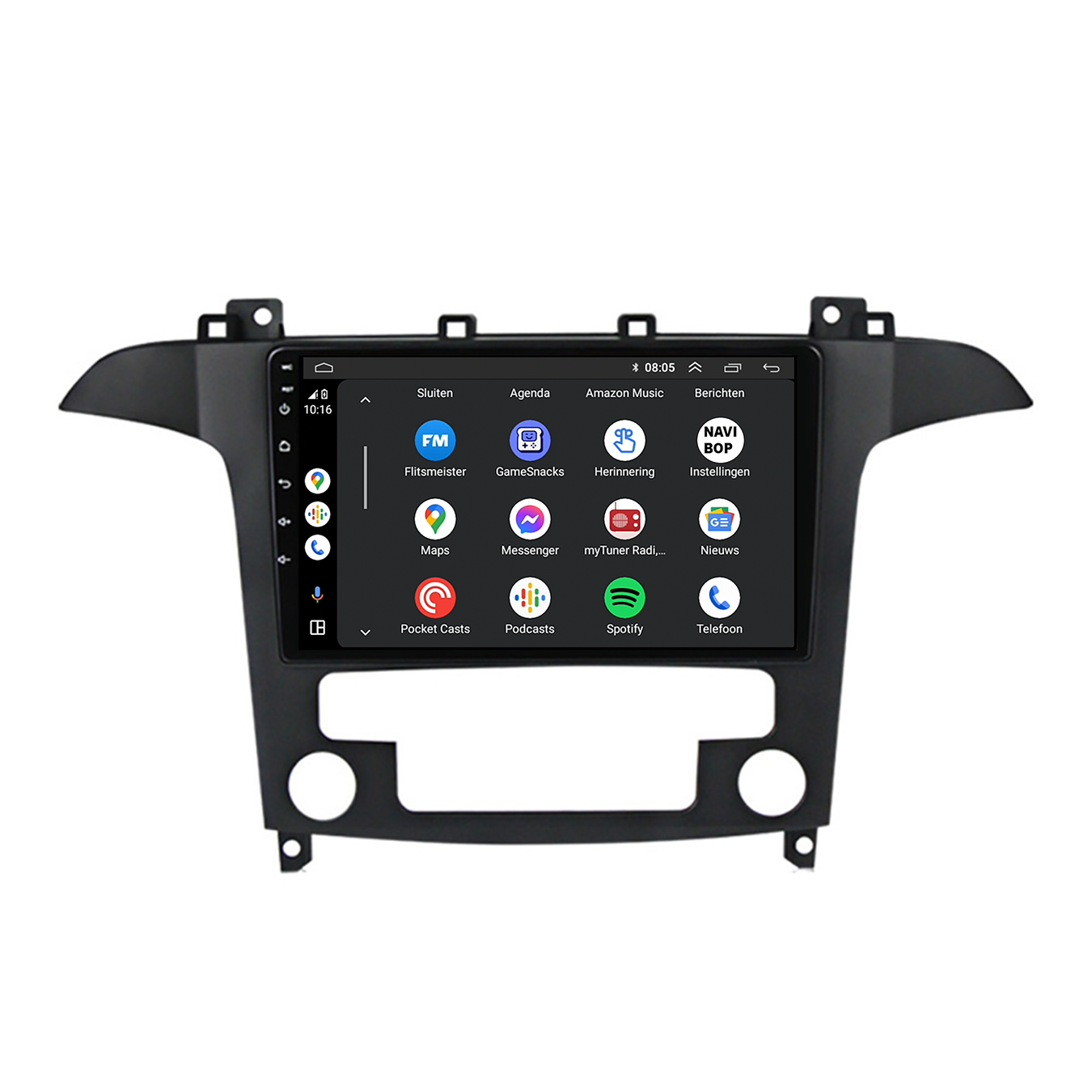Ford S-max | Autoradio | CarPlay & Android Auto | Android 15.0 | 2009 t/m 2015