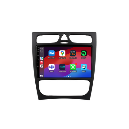 Mercedes C-klasse | Autoradio | CarPlay & Android Auto | Android 15.0 | 2000 t/m 2004