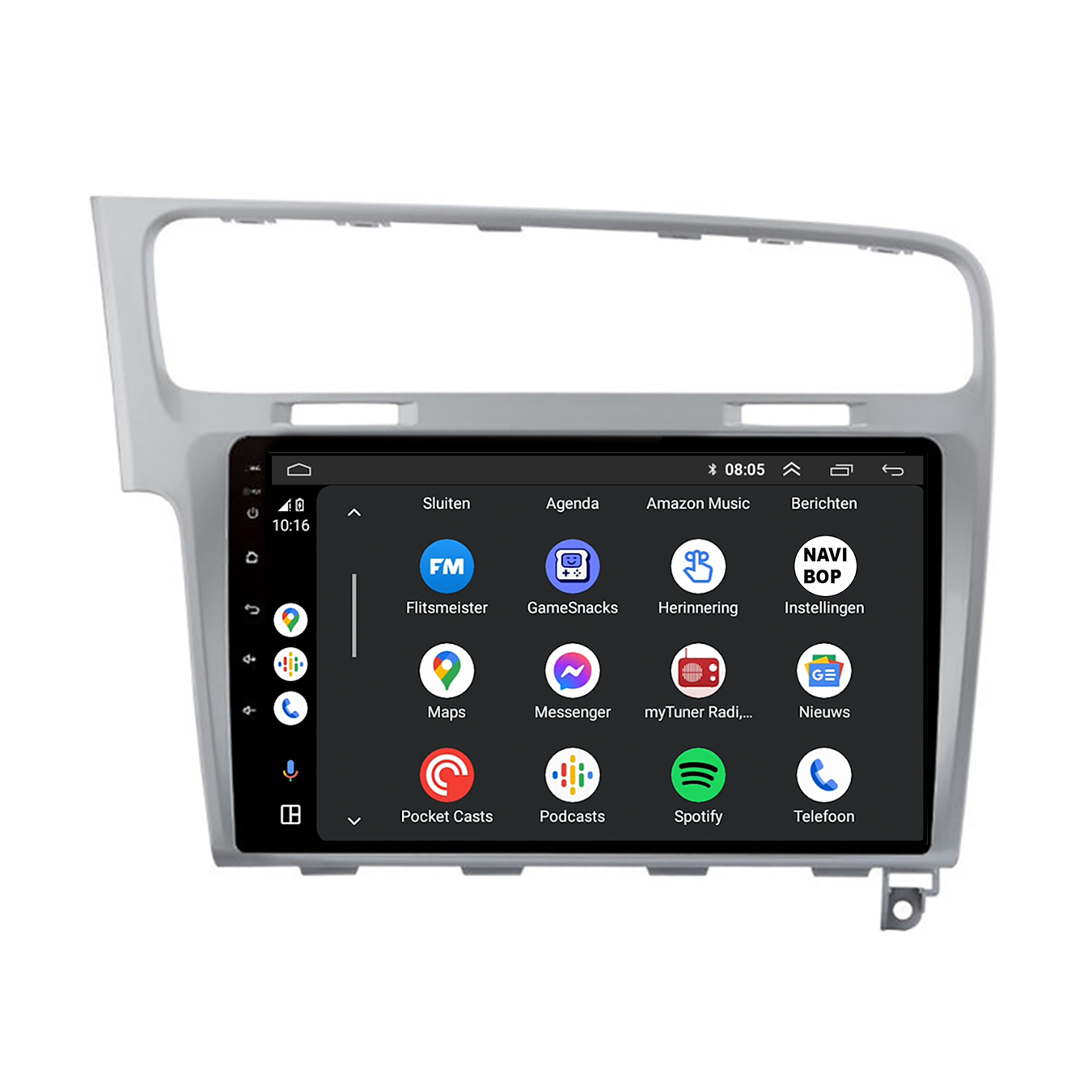 Volkswagen Golf 7 - Zilver | Autoradio | CarPlay & Android Auto | Android 15.0 | 2013 t/m 2020
