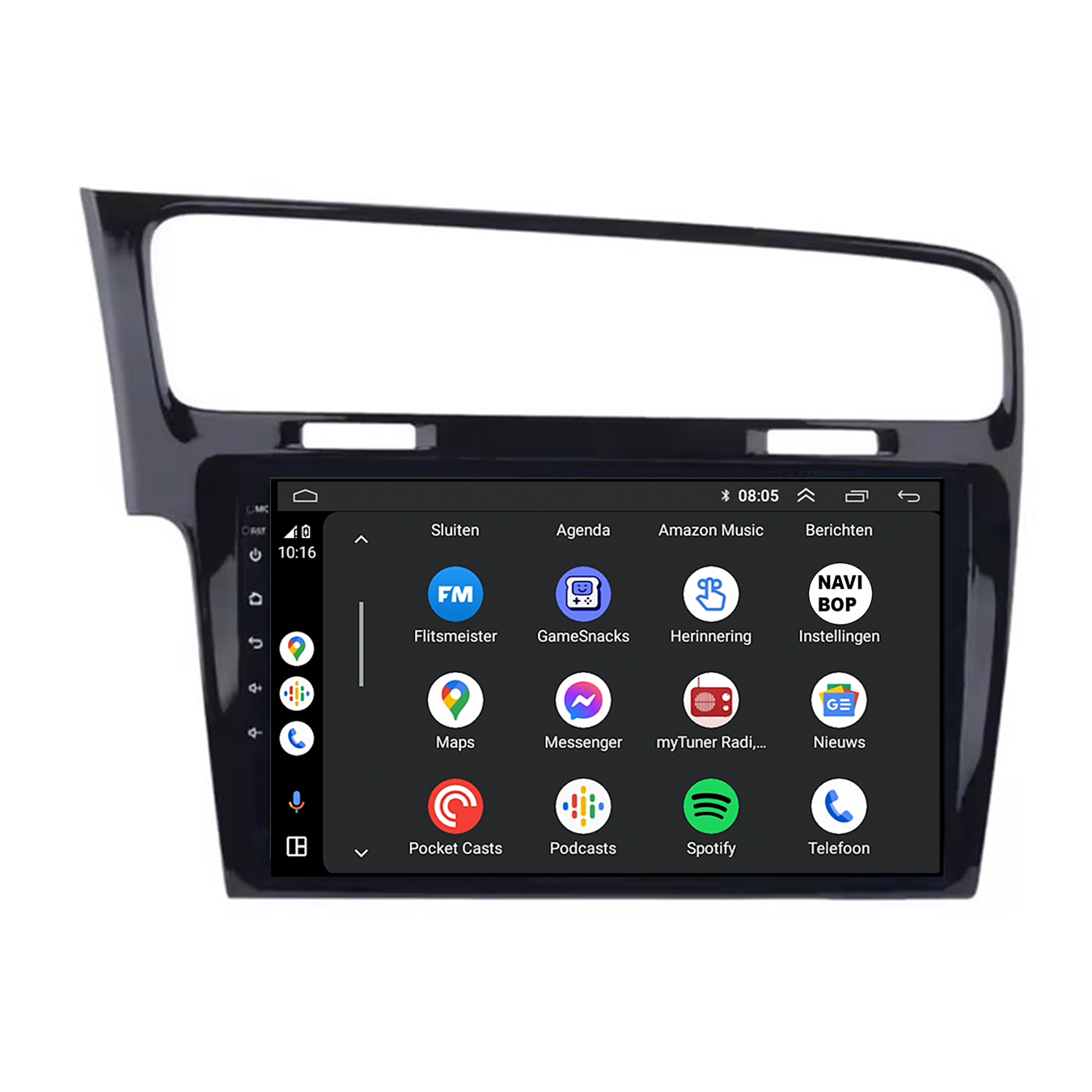 Volkswagen Golf 7 - Zwart | Autoradio | CarPlay & Android Auto | Android 15.0 | 2013 t/m 2020